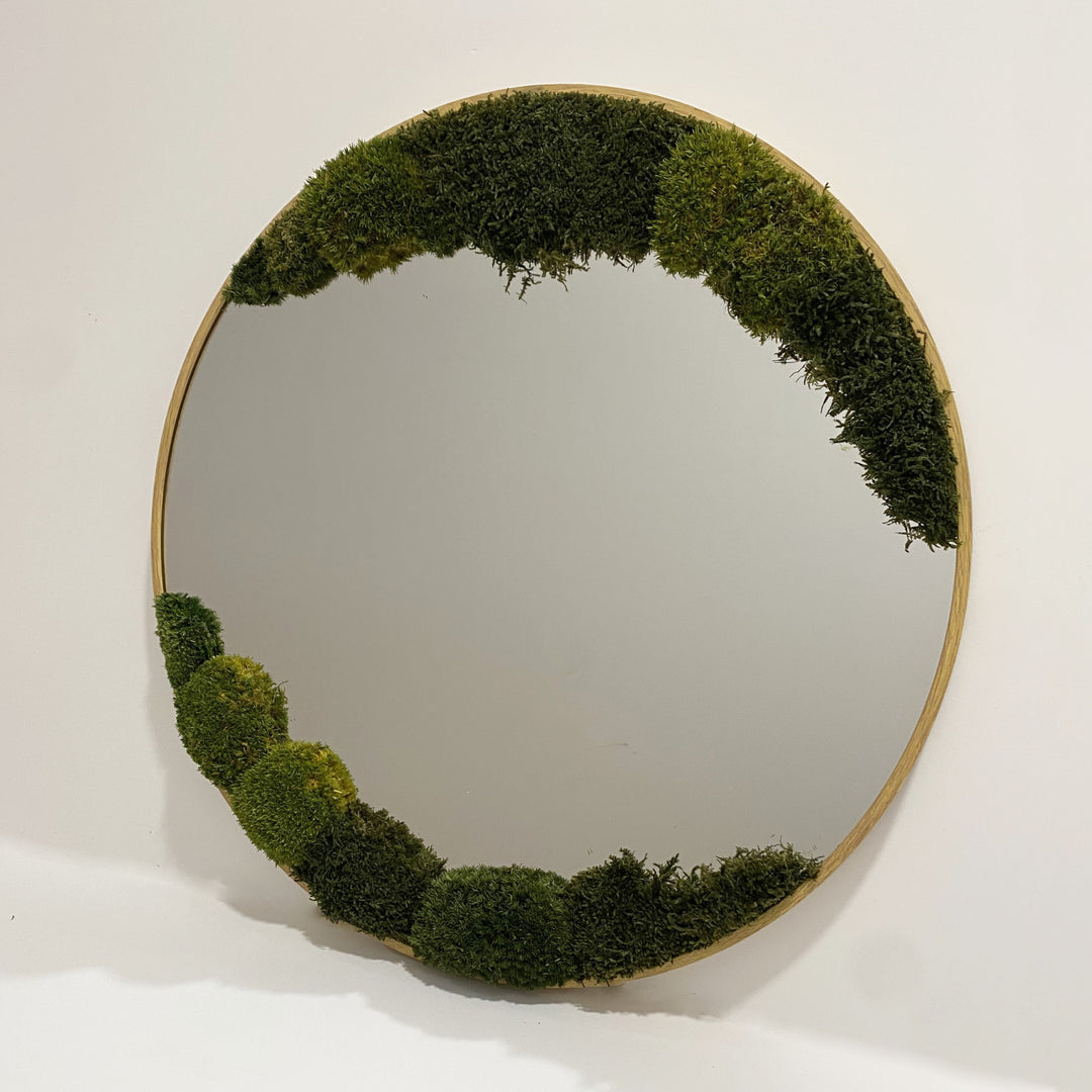 double sided wall moss mirror studio photo