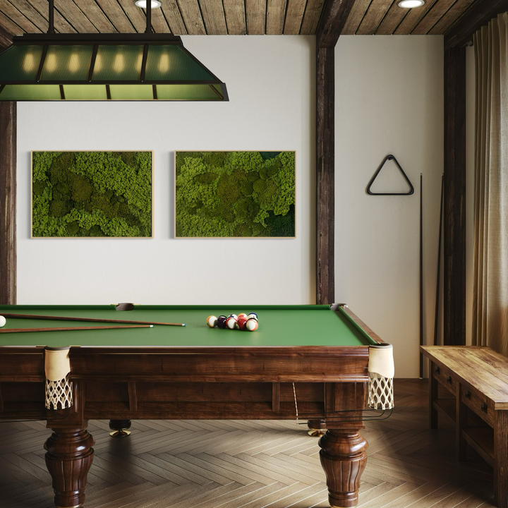 anti stress decor for game room green moss zero maintenance